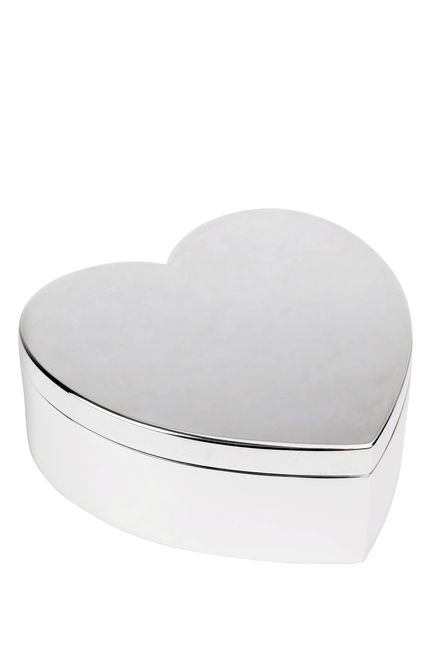 Silver Plated Heart Box
